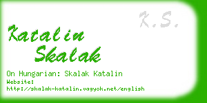 katalin skalak business card